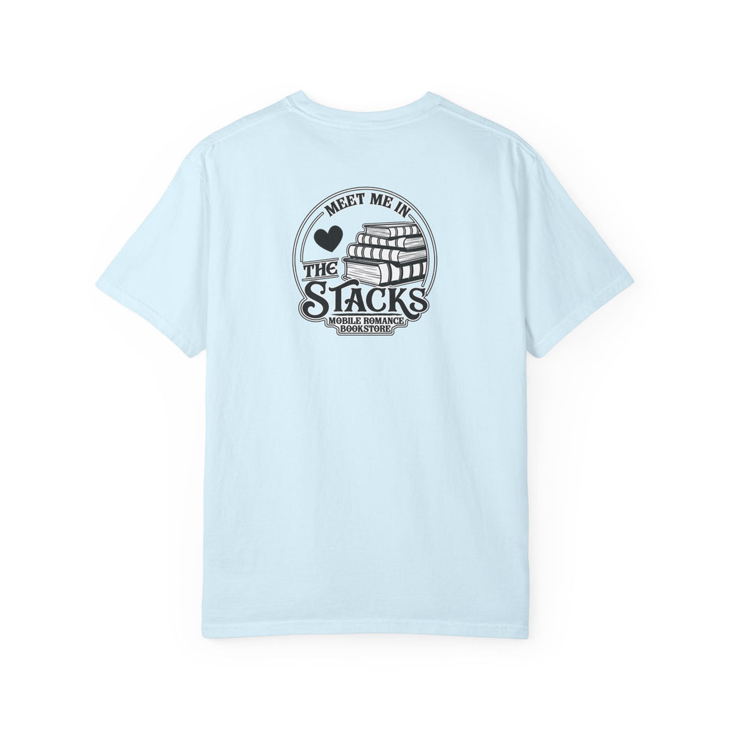 Book Lover T-Shirt — “Meet Me in the Stacks” Library Graphic Tee