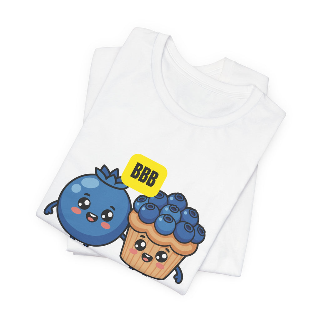 Blueberry Best Buddy Tee — Cute Blueberry & Muffin Graphic T‑Shirt