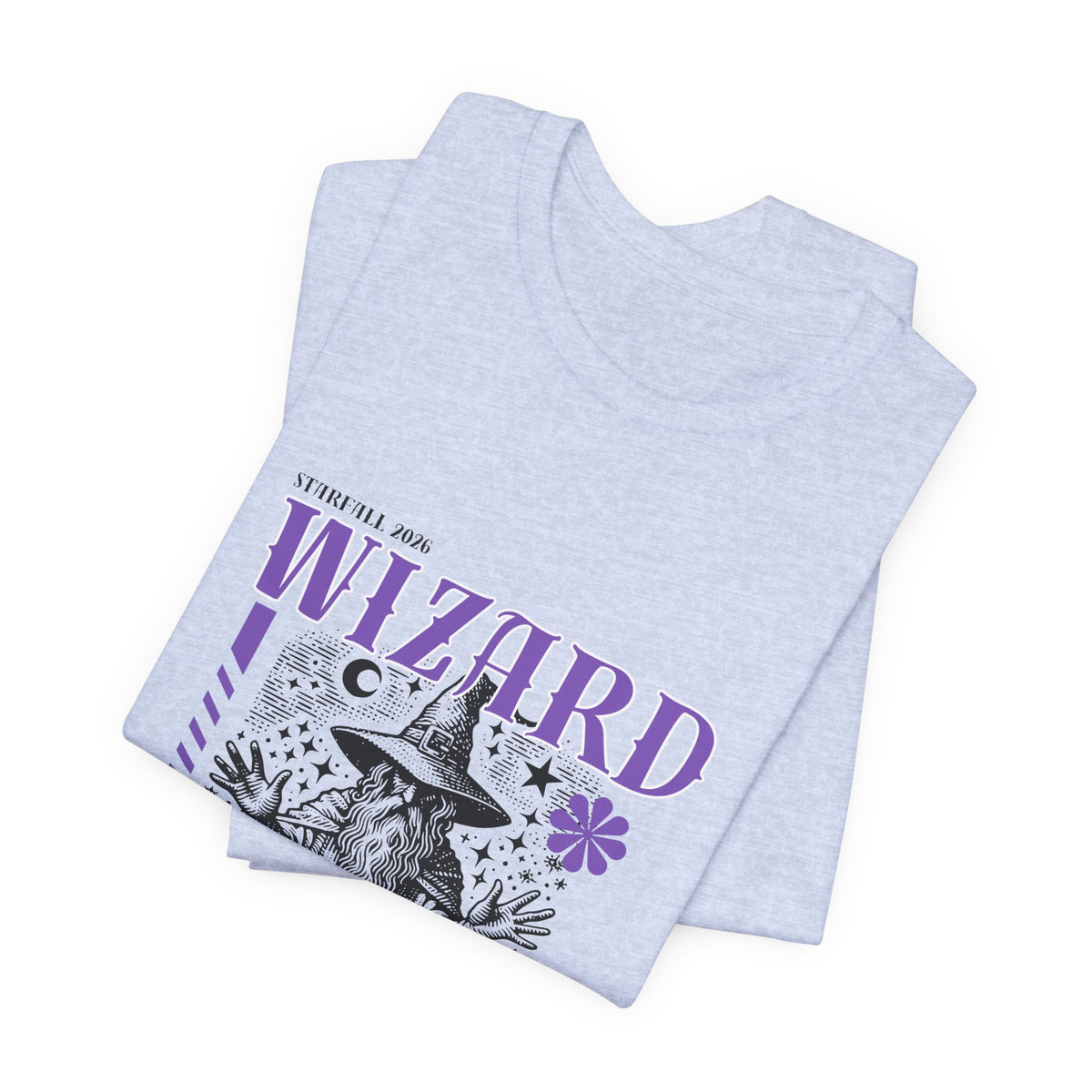 Wizard Graphic Tee — Vintage Spellbook Illustration T-Shirt