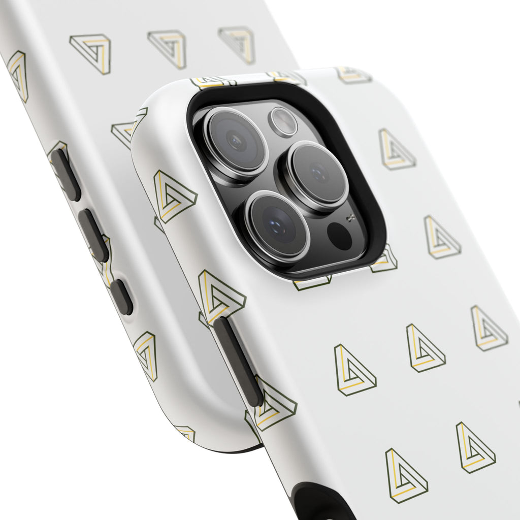 Magnetic Impact-Resistant Phone Case — Minimal Triangle Pattern