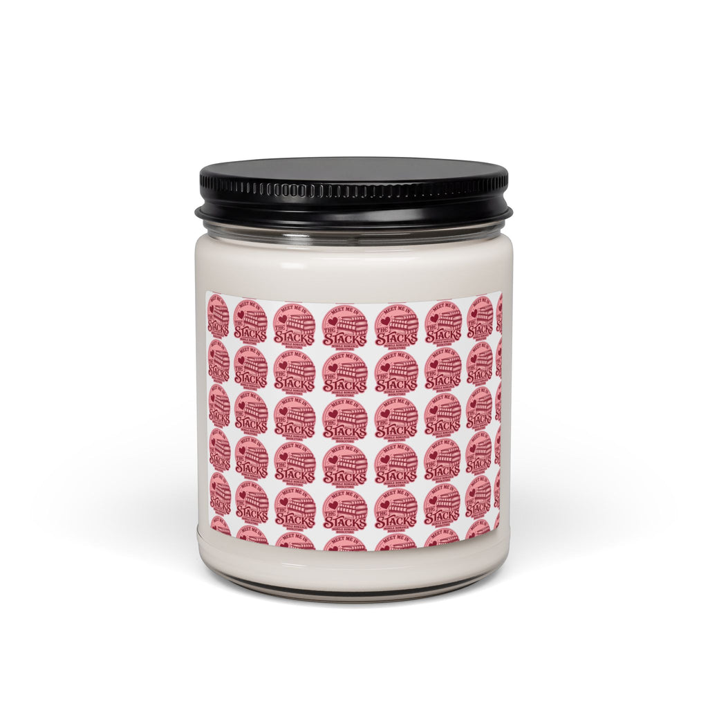 Scented Soy Candle – Pink Retro Pattern Jar