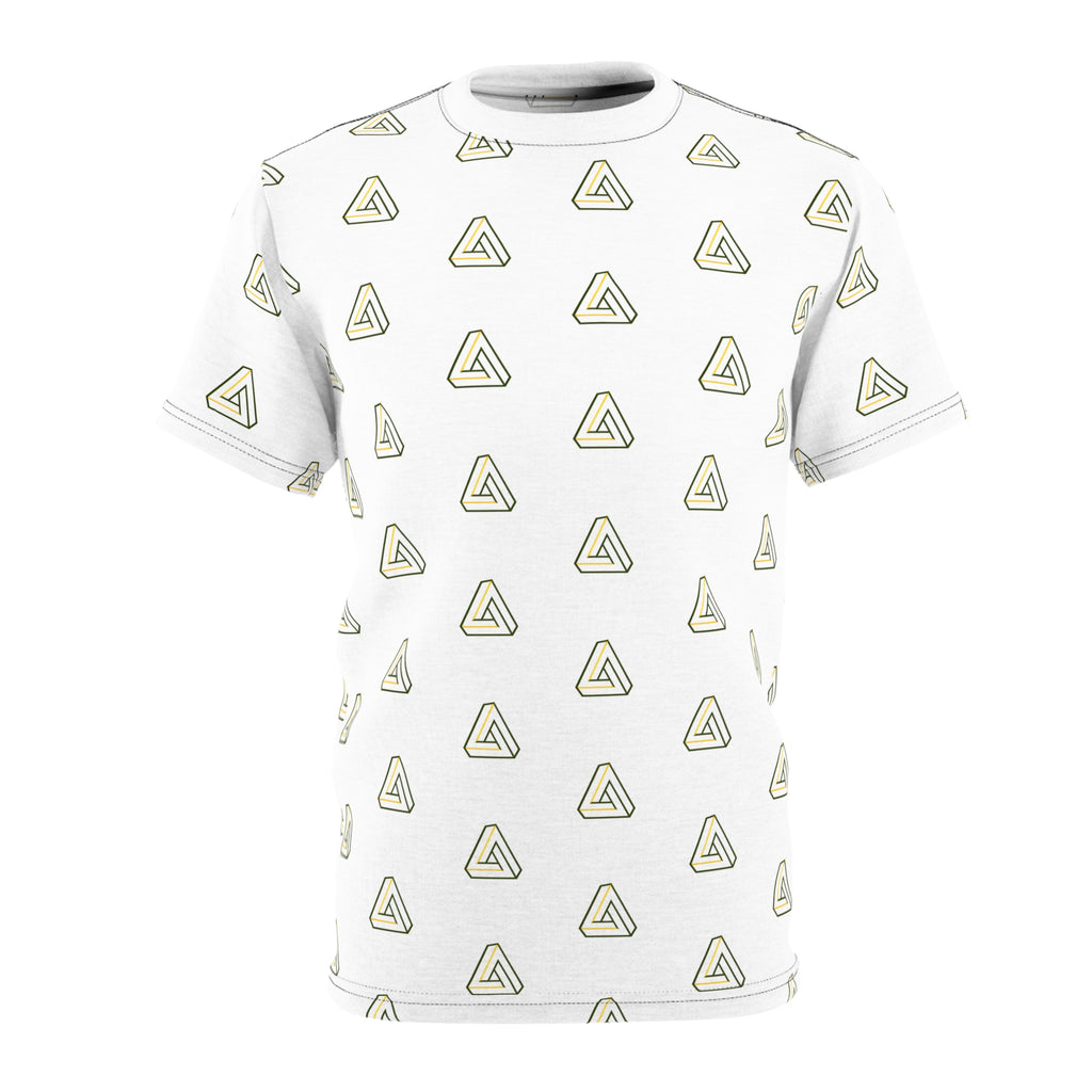 SageFolio Advisors Minimalist Triangle Pattern All-Over Print T-Shirt