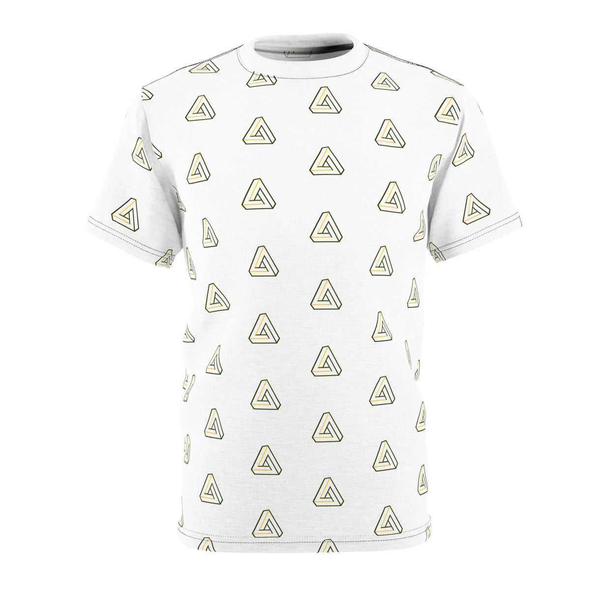 SageFolio Advisors Minimalist Triangle Pattern All-Over Print T-Shirt