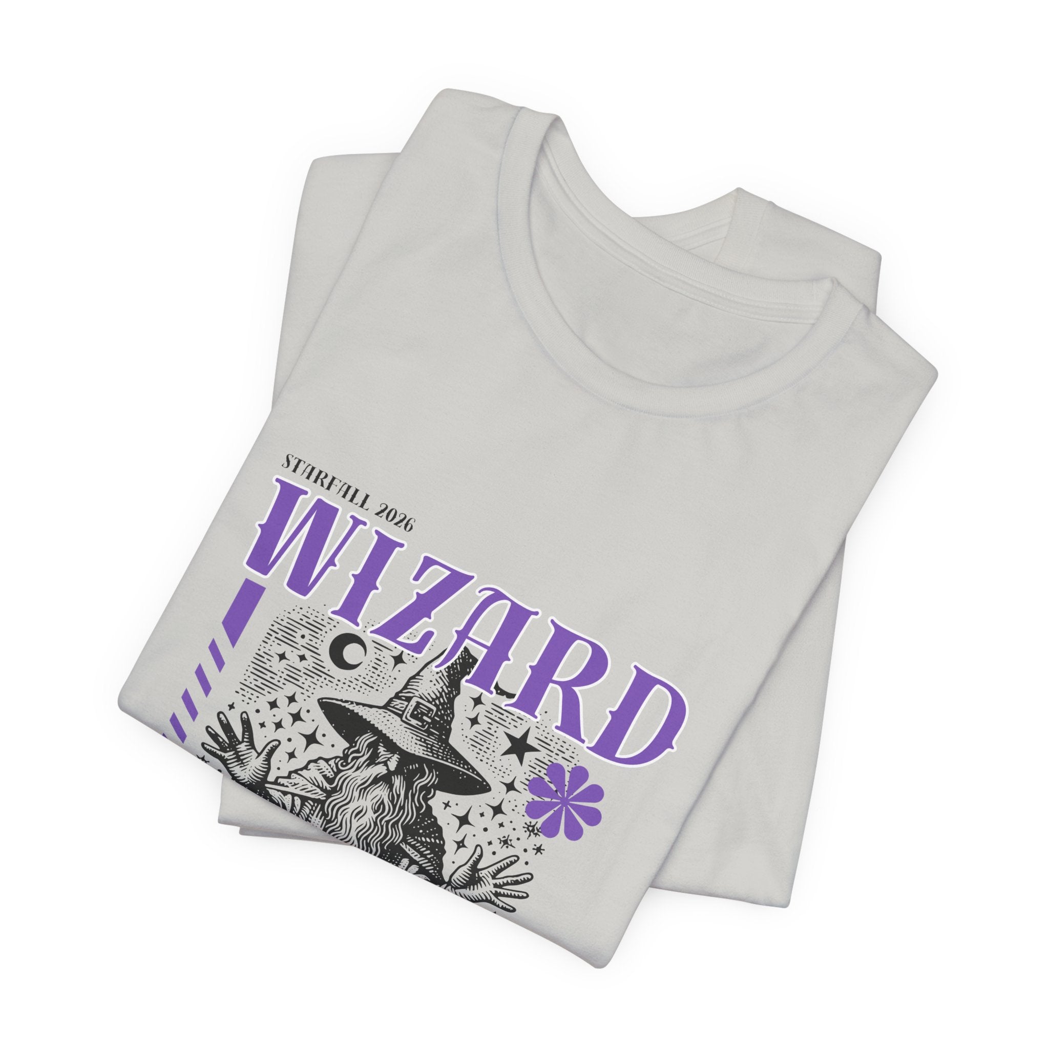 Wizard Graphic Tee — Vintage Spellbook Illustration T-Shirt