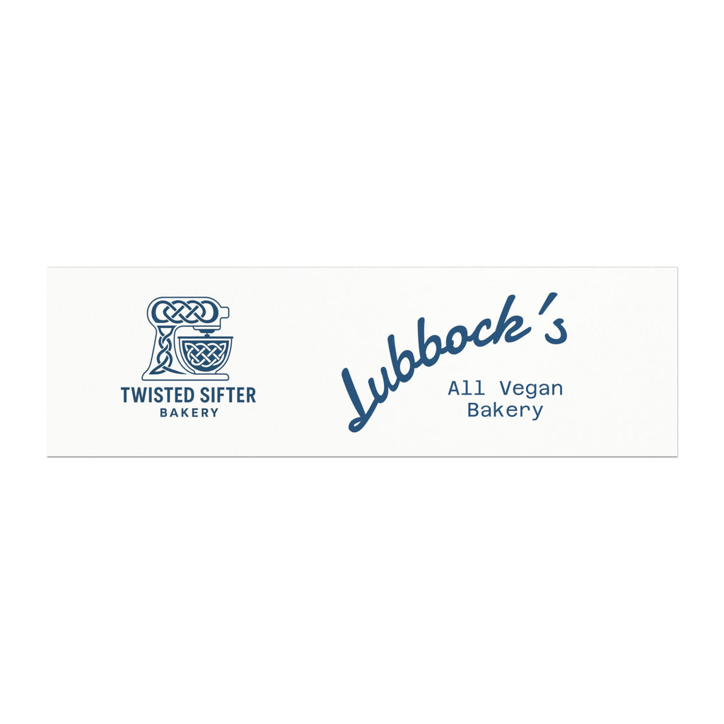Bakery Logo Car Magnet — "Lubbock's All Vegan Bakery" Promotional Magnetic Sign
