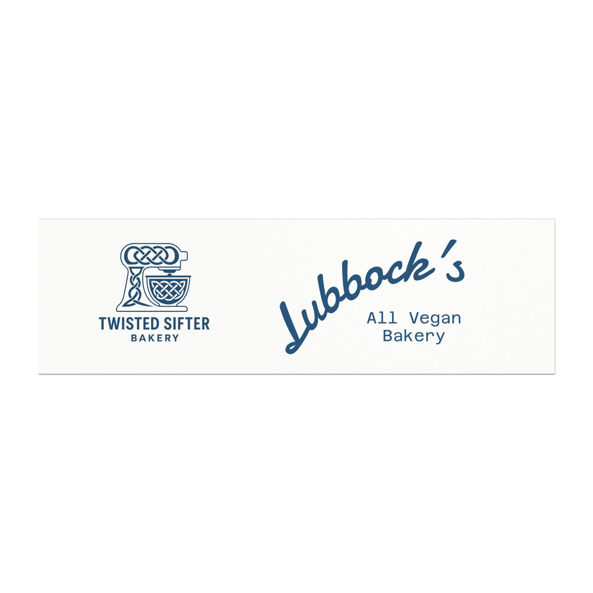 Bakery Logo Car Magnet — "Lubbock's All Vegan Bakery" Promotional Magnetic Sign