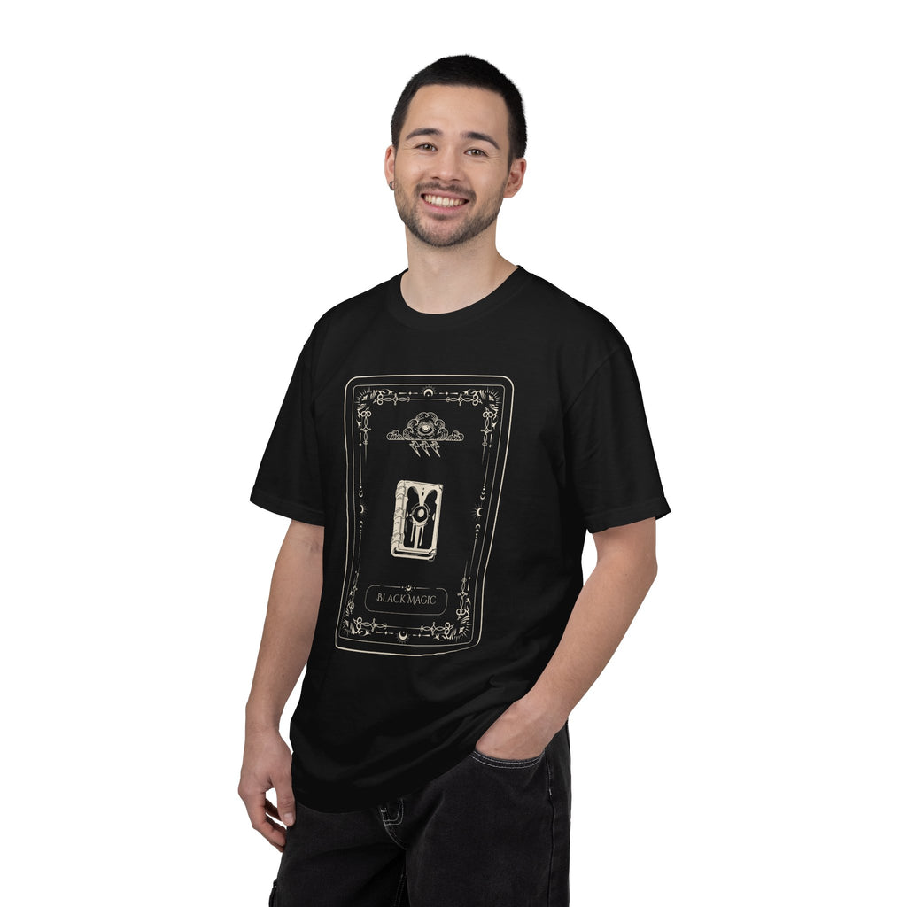 Tarot Bunny Illustration T-Shirt — 'Hold My Hand' Minimal Graphic Tee
