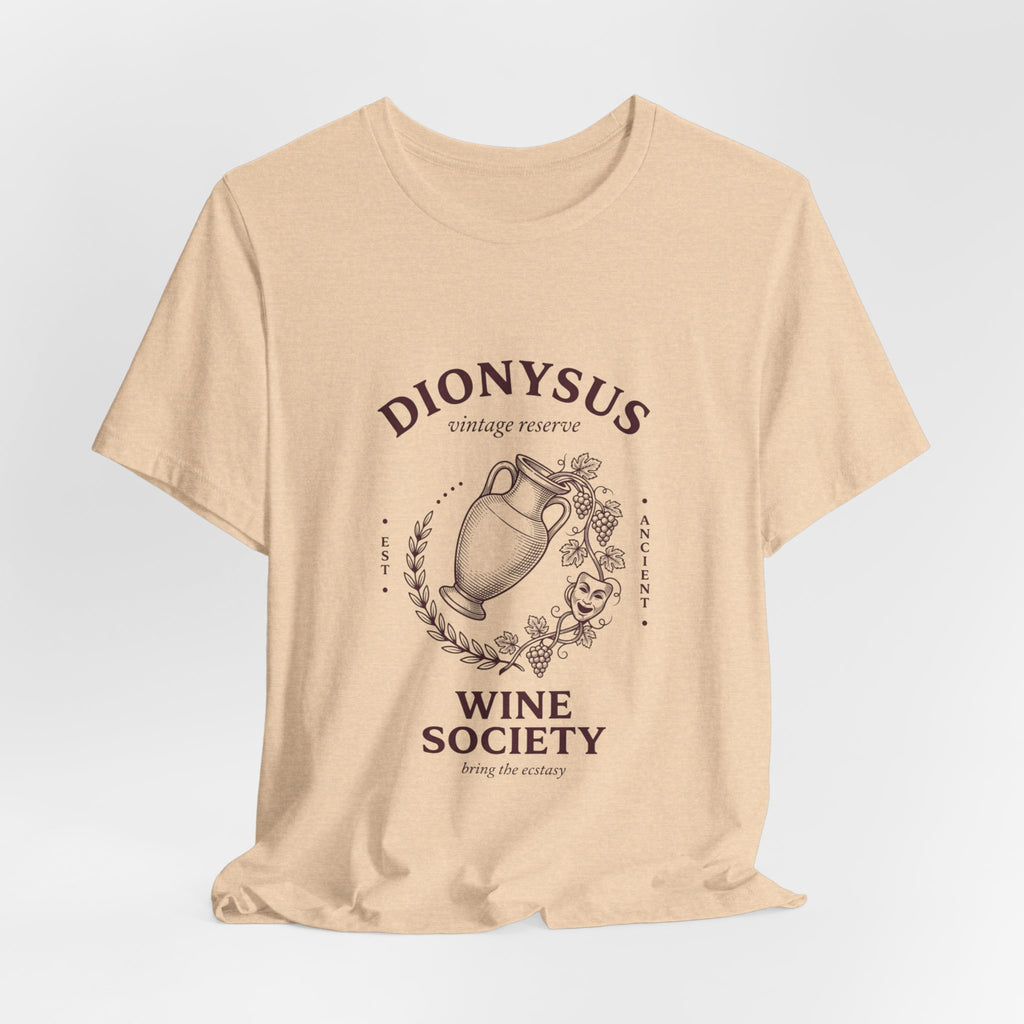 Dionysus Wine Society Tee | Greek Mythology, Mythcore Classic