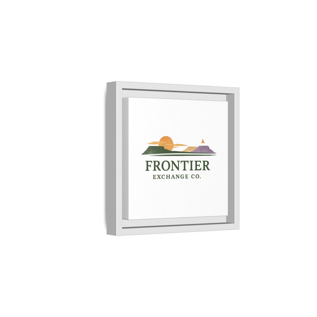 Framed Matte Canvas Print — Frontier Exchange Co. Logo