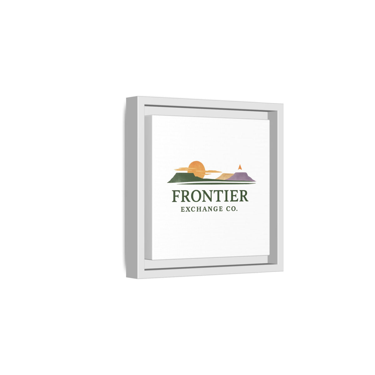 Framed Matte Canvas Print — Frontier Exchange Co. Logo