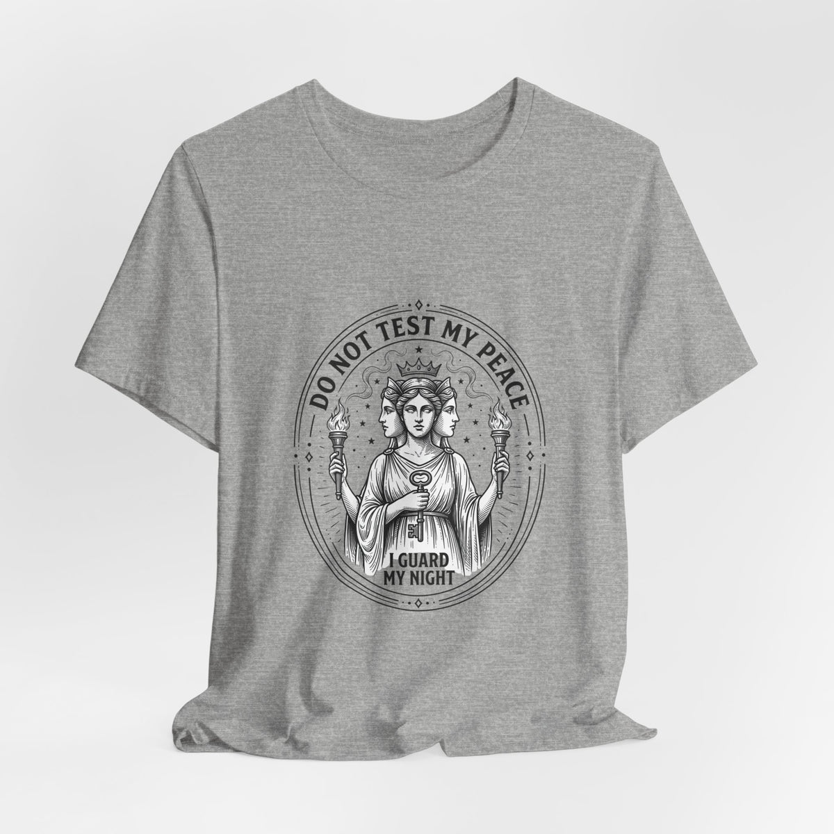 Do Not Test My Peace Guardian Illustration Tee | Greek Mythology, Mythcore