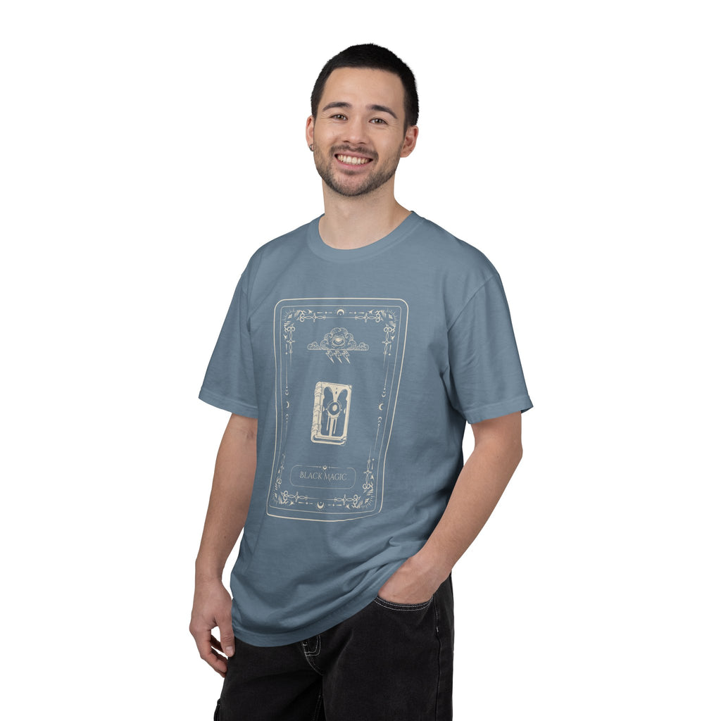 Tarot Bunny Illustration T-Shirt — 'Hold My Hand' Minimal Graphic Tee