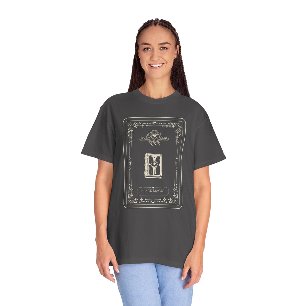 Tarot Bunny Illustration T-Shirt — 'Hold My Hand' Minimal Graphic Tee