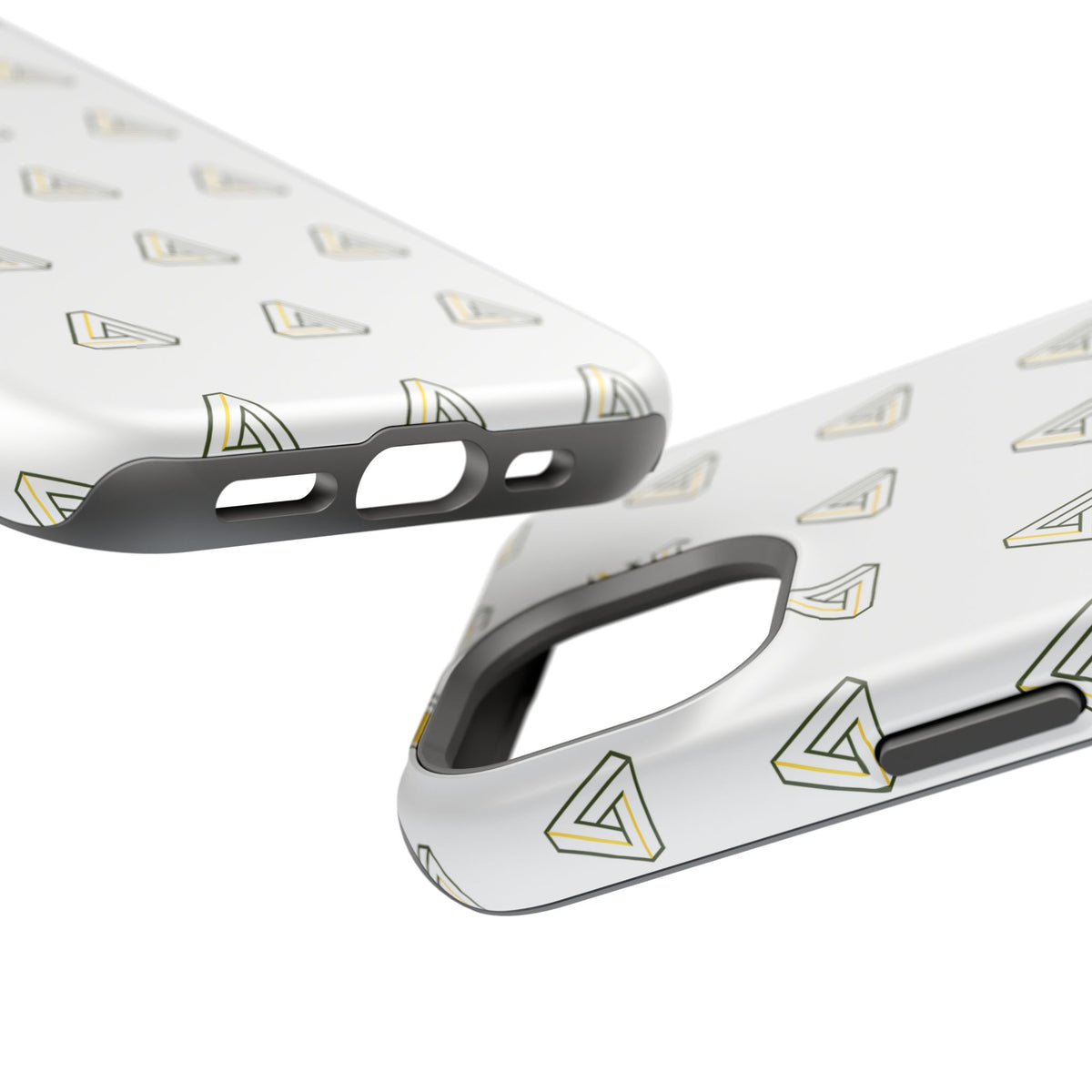 Magnetic Impact-Resistant Phone Case — Minimal Triangle Pattern