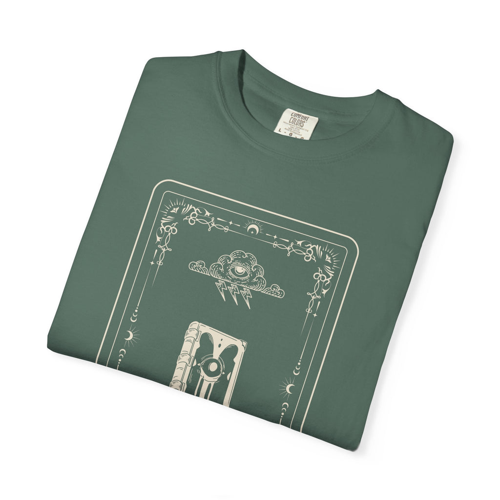 Tarot Bunny Illustration T-Shirt — 'Hold My Hand' Minimal Graphic Tee