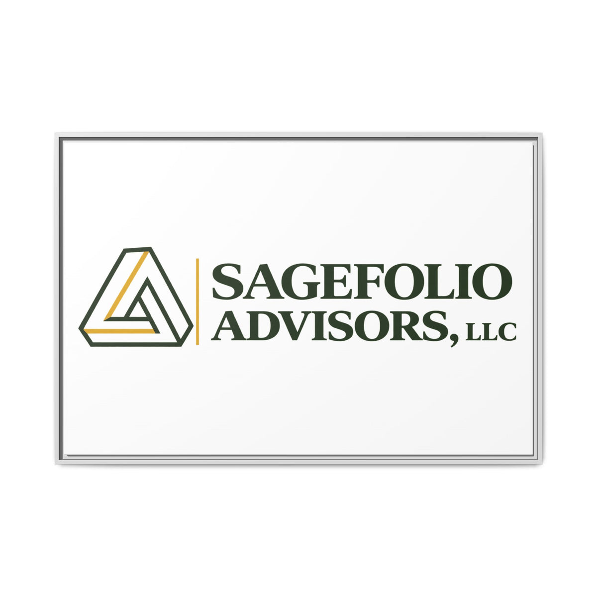 Framed Matte Canvas Wall Art — Sagefolio Advisors Logo