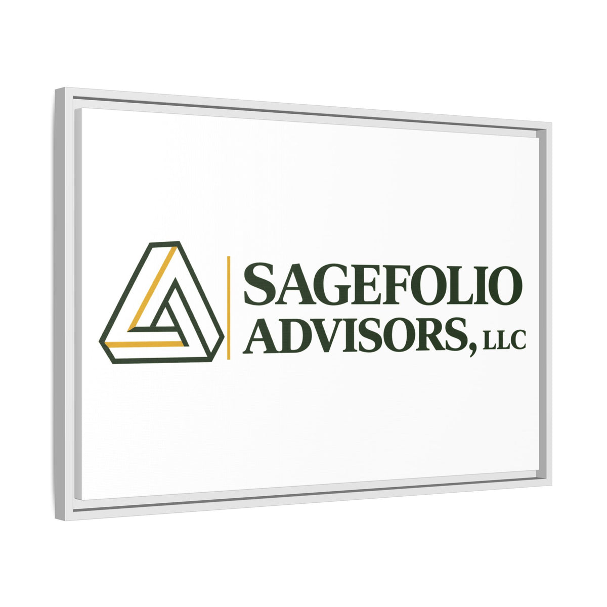 Framed Matte Canvas Wall Art — Sagefolio Advisors Logo