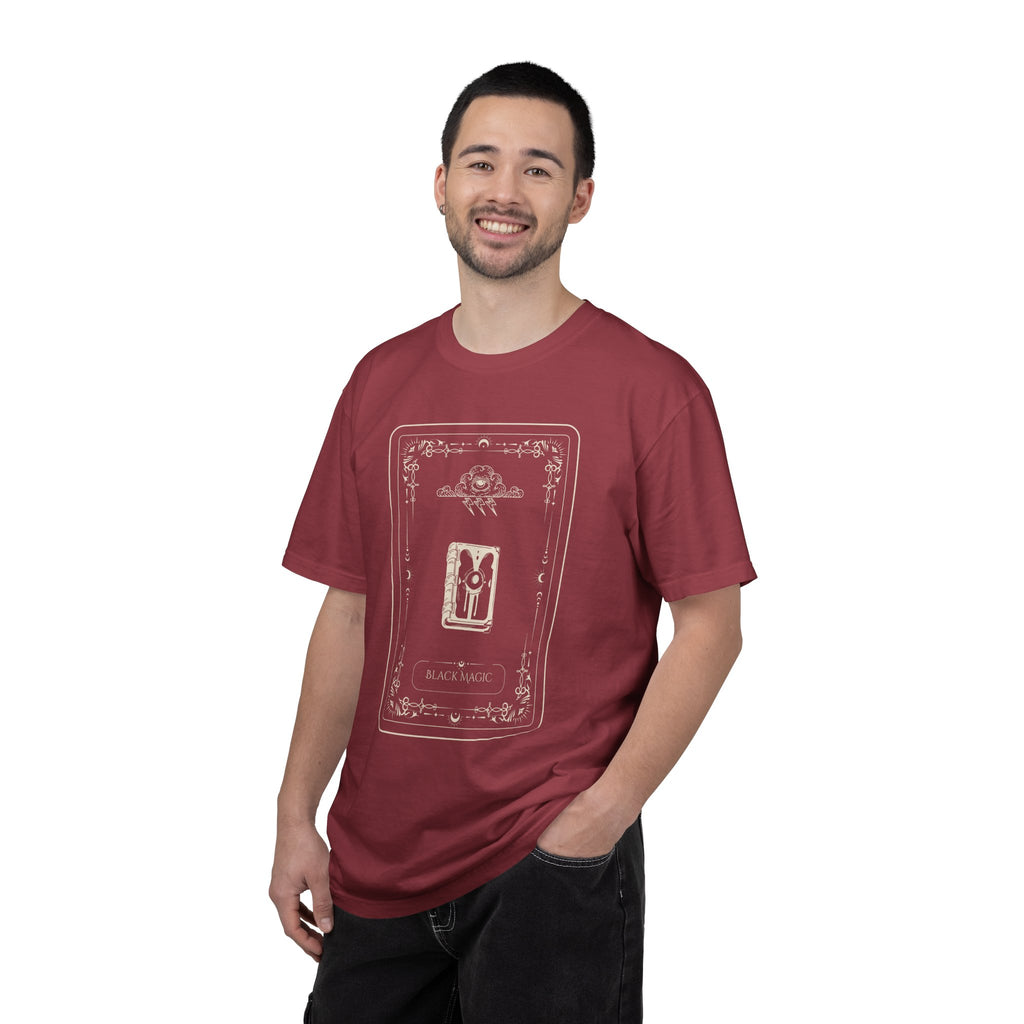 Tarot Bunny Illustration T-Shirt — 'Hold My Hand' Minimal Graphic Tee