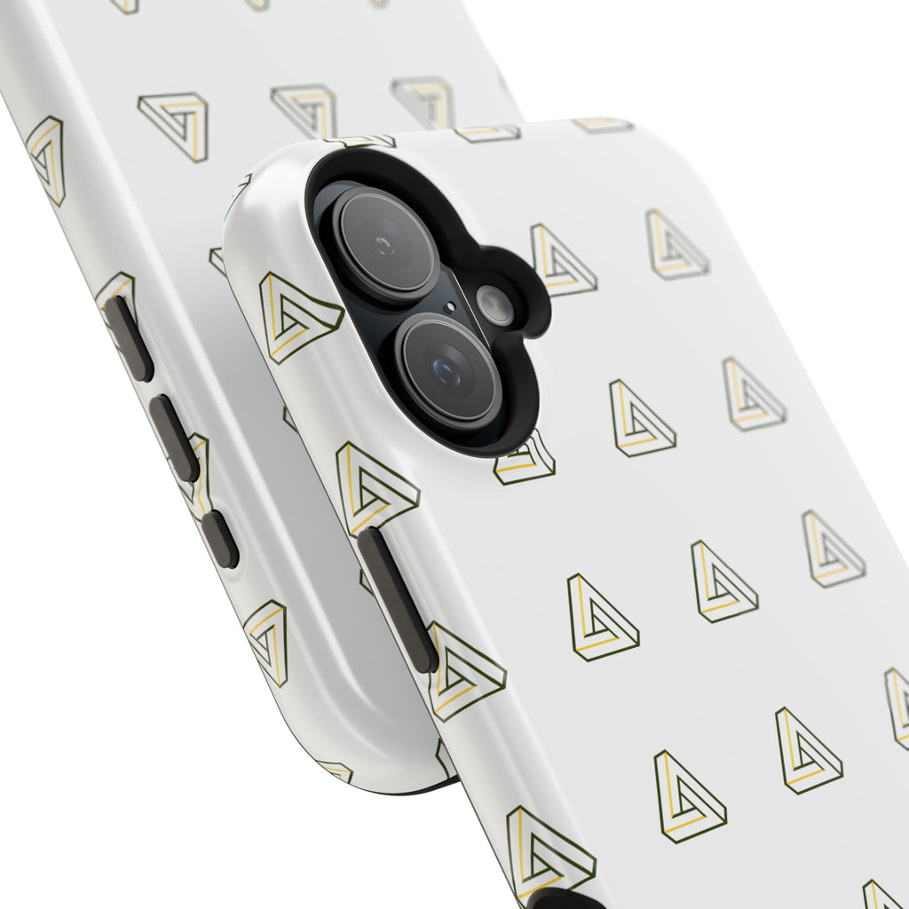 Magnetic Impact-Resistant Phone Case — Minimal Triangle Pattern