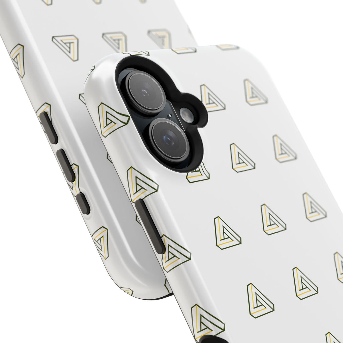 Magnetic Impact-Resistant Phone Case — Minimal Triangle Pattern