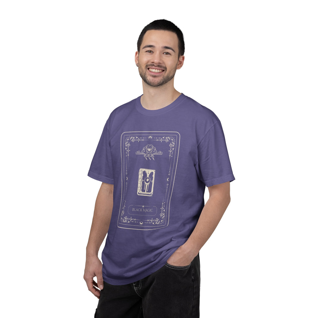 Tarot Bunny Illustration T-Shirt — 'Hold My Hand' Minimal Graphic Tee