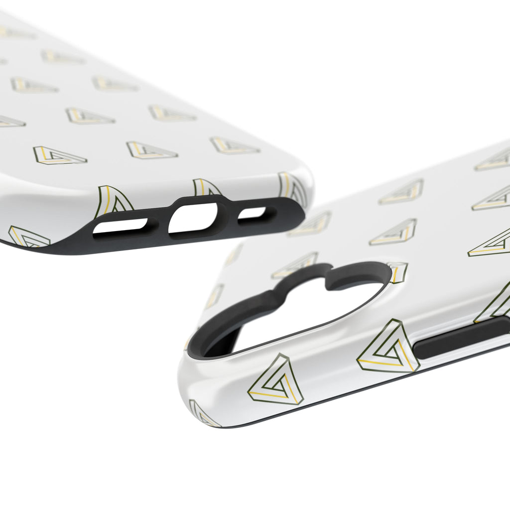 Magnetic Impact-Resistant Phone Case — Minimal Triangle Pattern