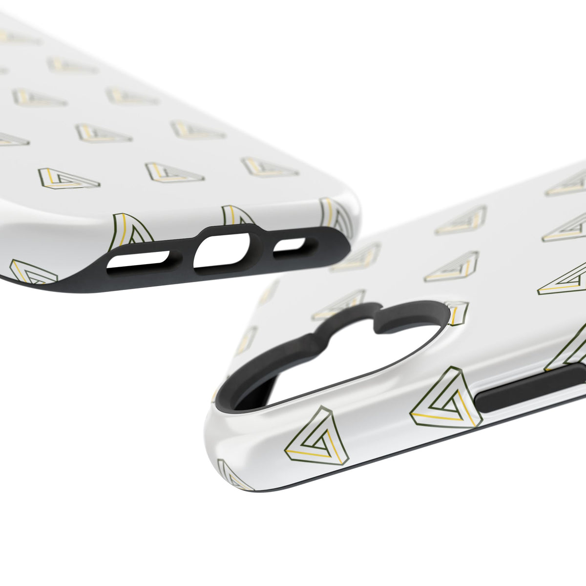 Magnetic Impact-Resistant Phone Case — Minimal Triangle Pattern