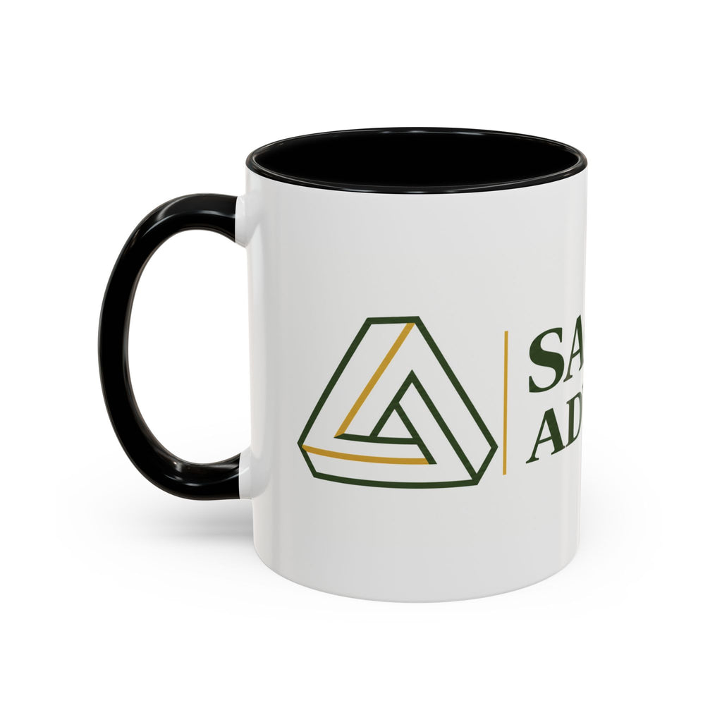 Sagefolio Advisors Logo Accent Coffee Mug — Branded Business Mug (11/15oz)