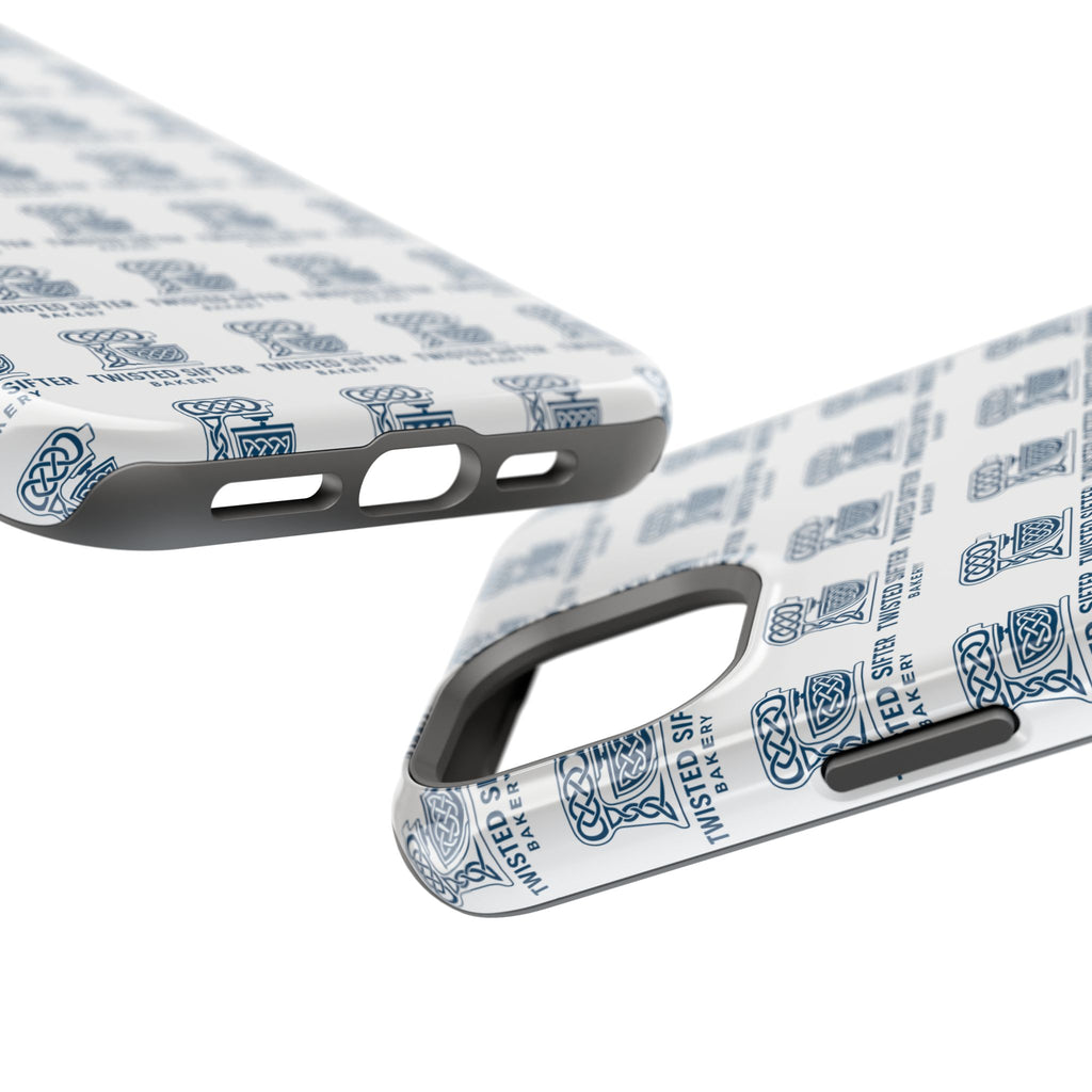Magnetic Impact-Resistant Phone Case — Repeating Twisted Sifter Logo Pattern