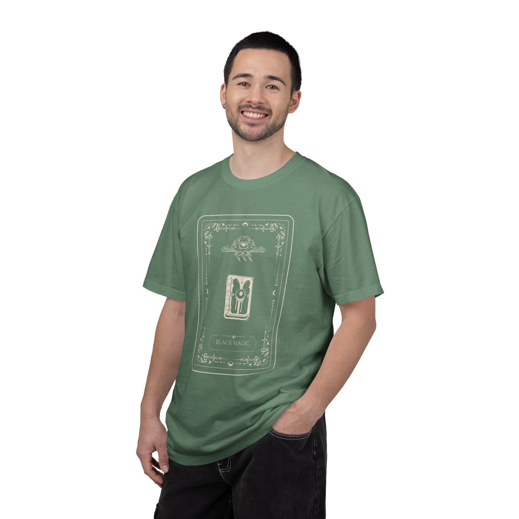 Tarot Bunny Illustration T-Shirt — 'Hold My Hand' Minimal Graphic Tee