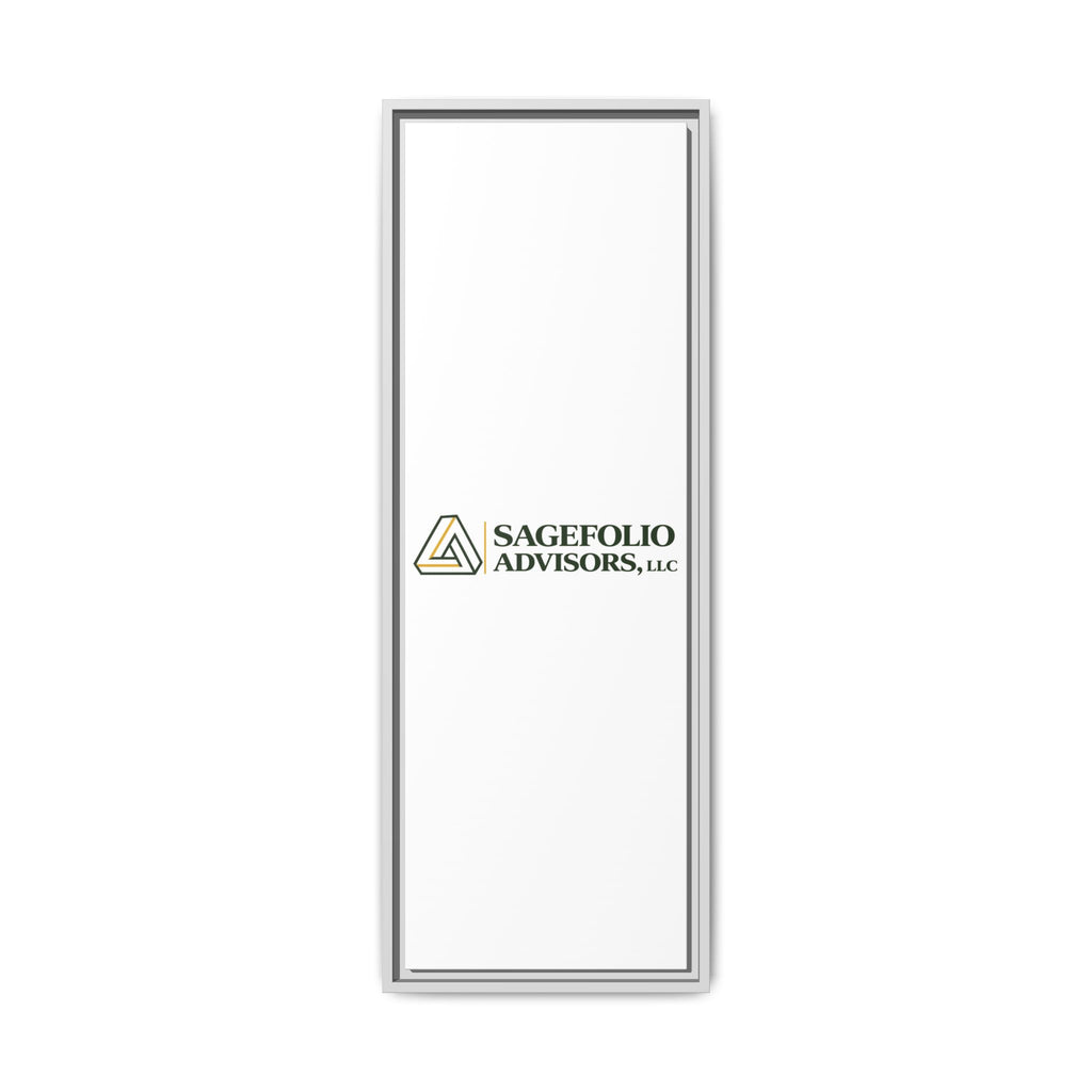 Framed Matte Canvas Wall Art — Sagefolio Advisors Logo