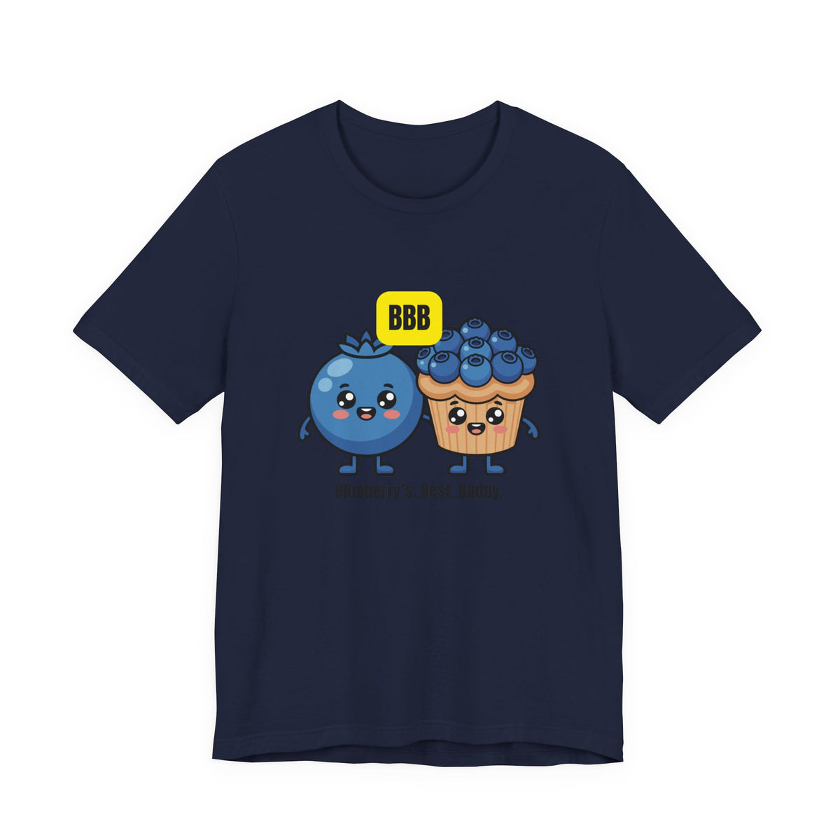 Blueberry Best Buddy Tee — Cute Blueberry & Muffin Graphic T‑Shirt