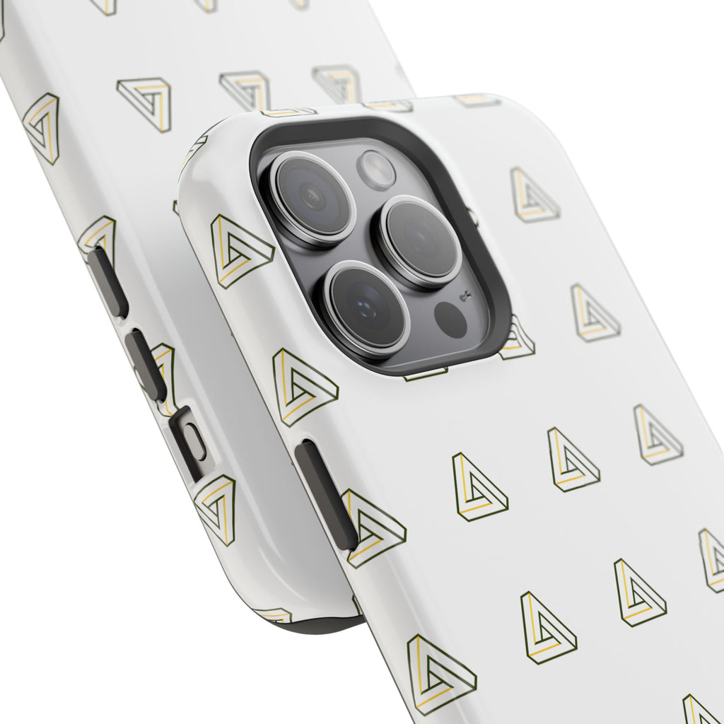 Magnetic Impact-Resistant Phone Case — Minimal Triangle Pattern