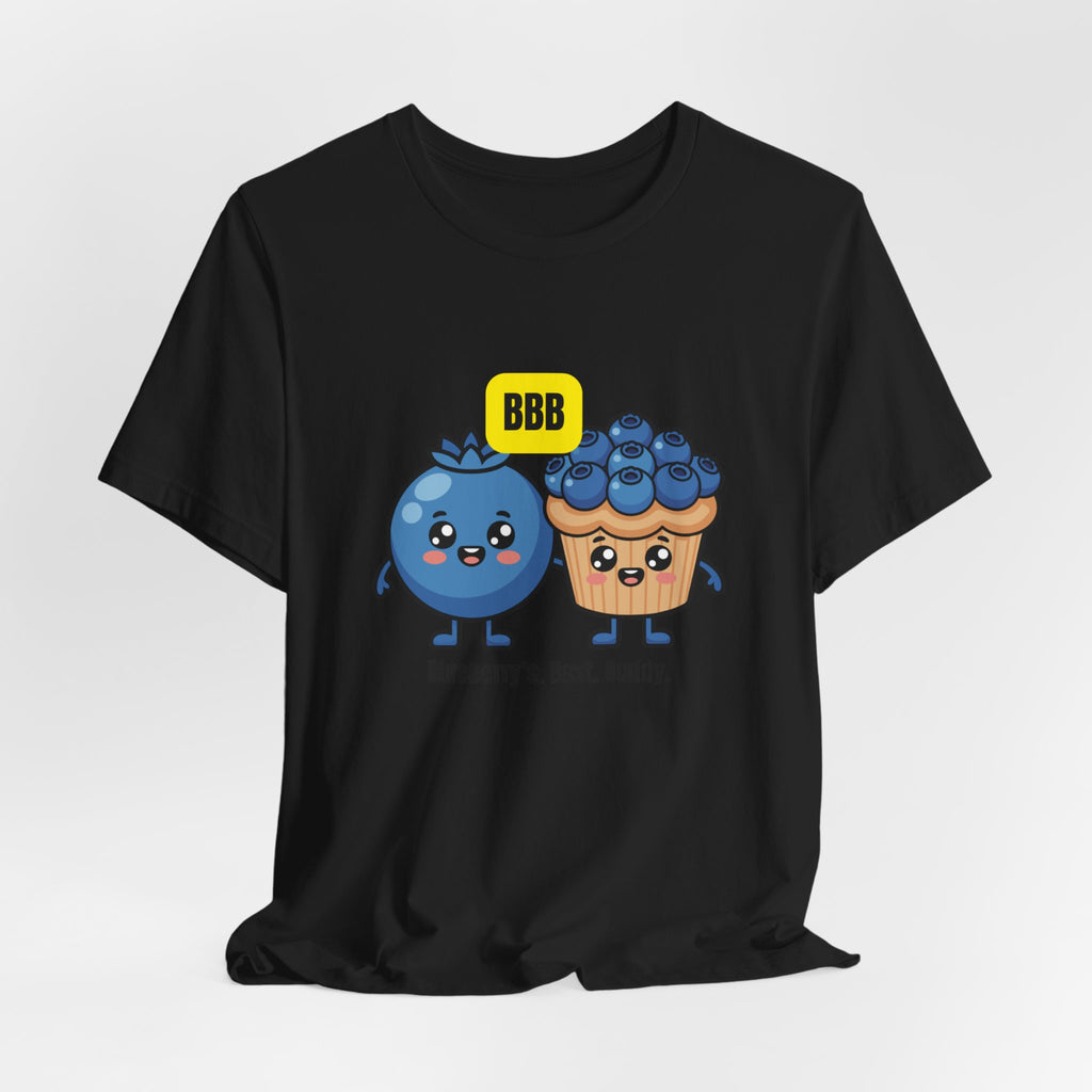 Blueberry Best Buddy Tee — Cute Blueberry & Muffin Graphic T‑Shirt