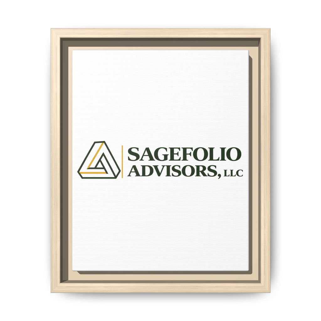Framed Matte Canvas Wall Art — Sagefolio Advisors Logo