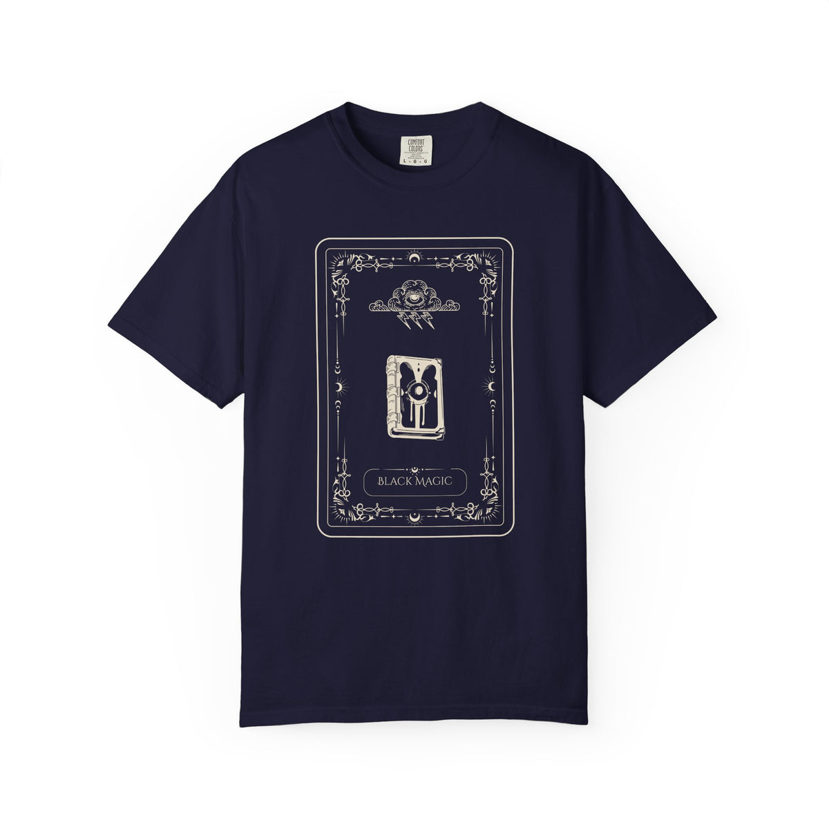 Tarot Bunny Illustration T-Shirt — 'Hold My Hand' Minimal Graphic Tee