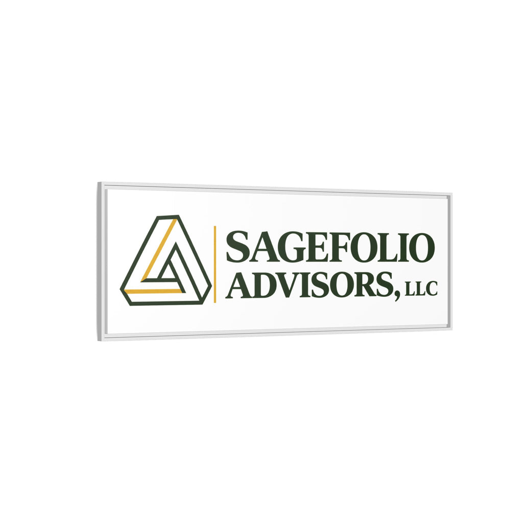 Framed Matte Canvas Wall Art — Sagefolio Advisors Logo