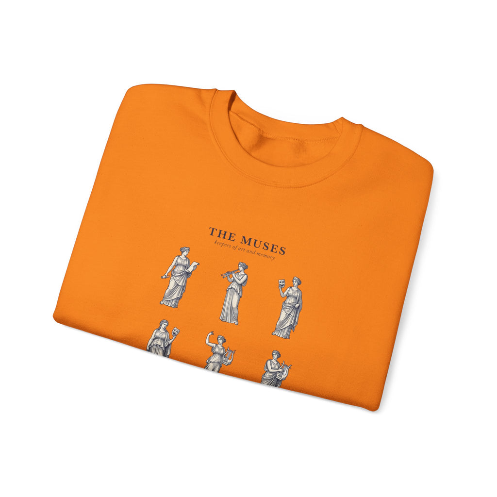 The Muses crewneck sweatshirt | Greek mythology, mythcore, classical art