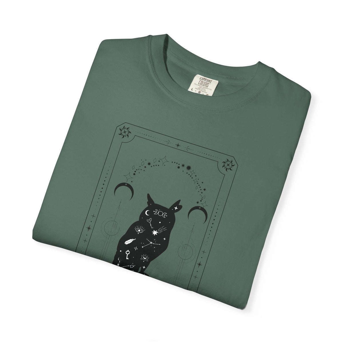Tarot Owl T-Shirt — The Lunar Arc Mystical Graphic Tee