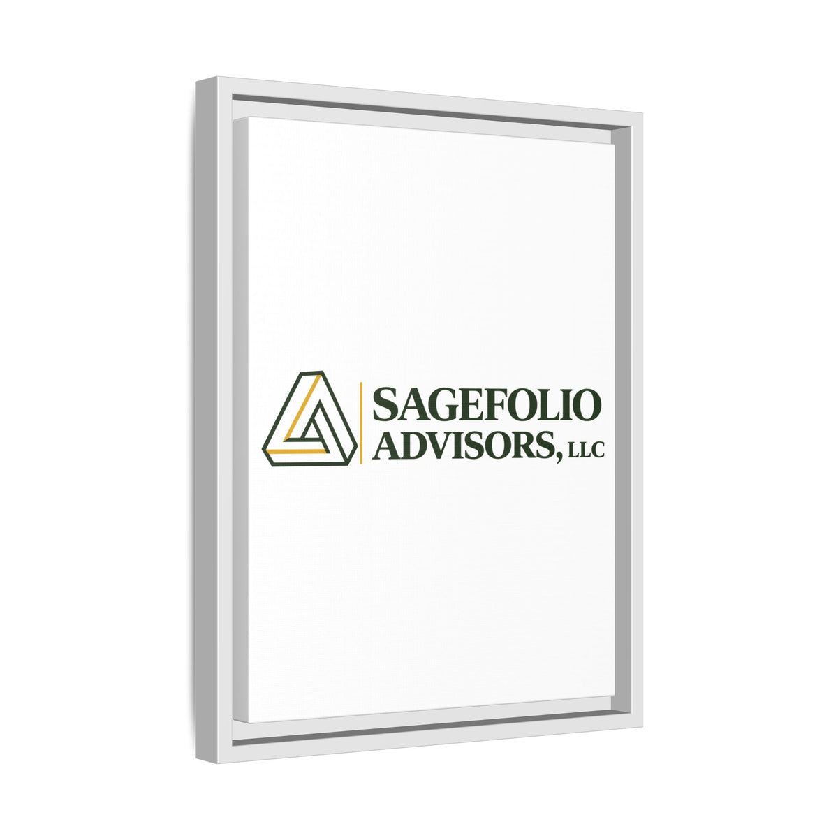 Framed Matte Canvas Wall Art — Sagefolio Advisors Logo