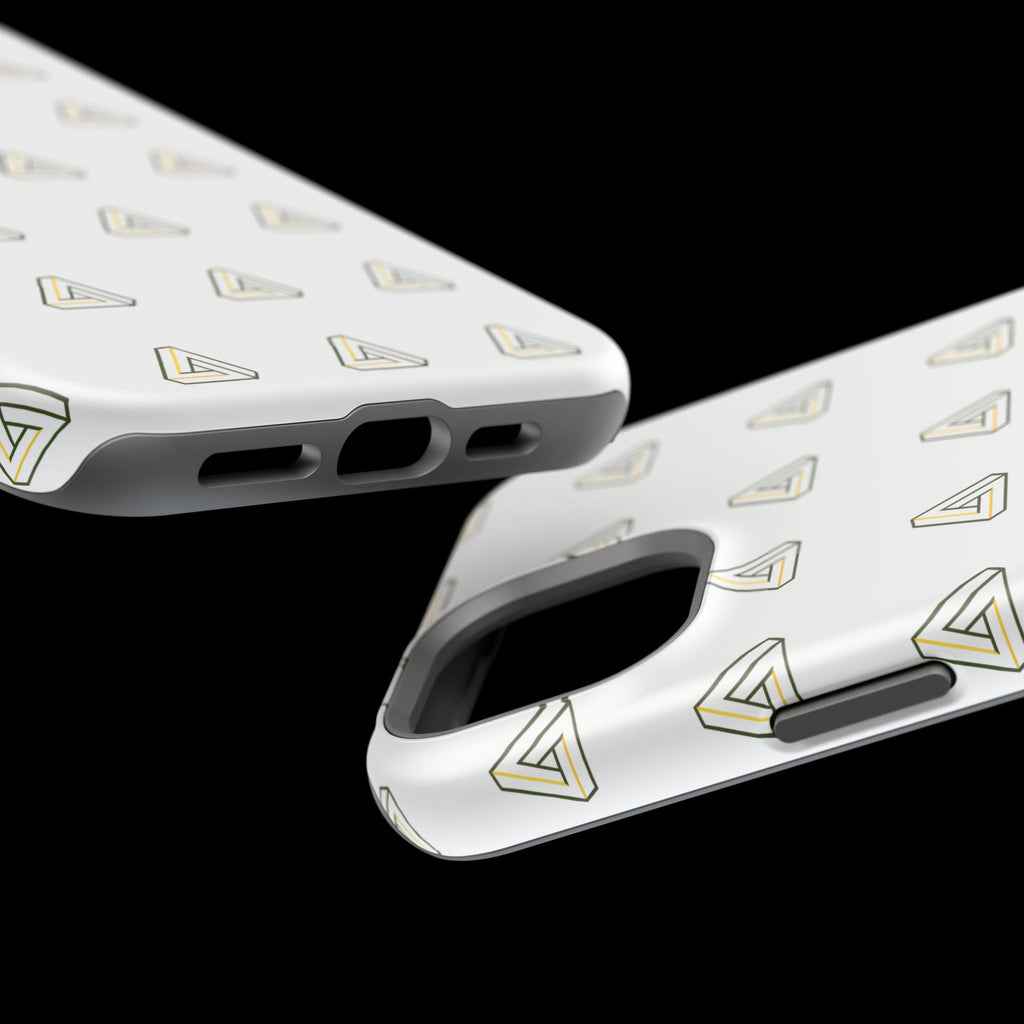 Magnetic Impact-Resistant Phone Case — Minimal Triangle Pattern