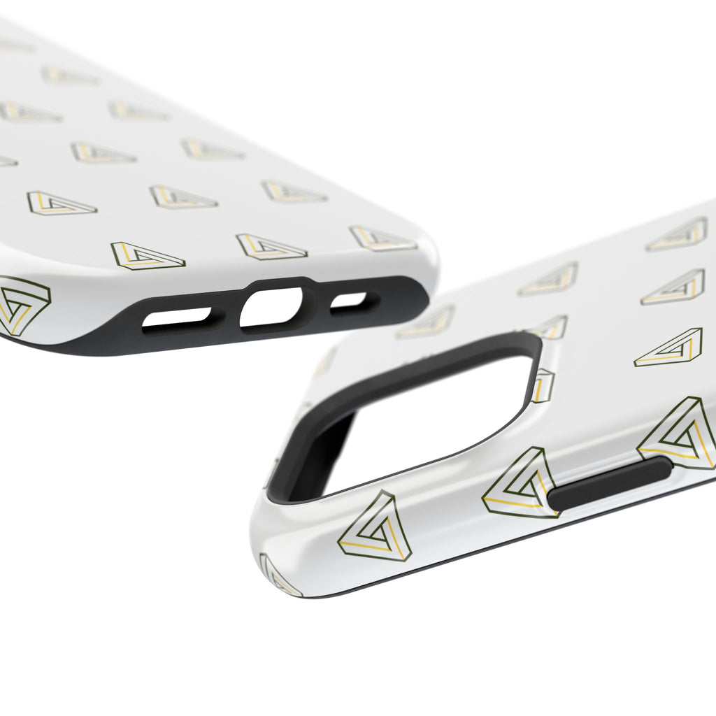 Magnetic Impact-Resistant Phone Case — Minimal Triangle Pattern