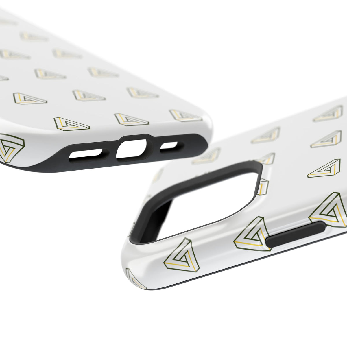 Magnetic Impact-Resistant Phone Case — Minimal Triangle Pattern