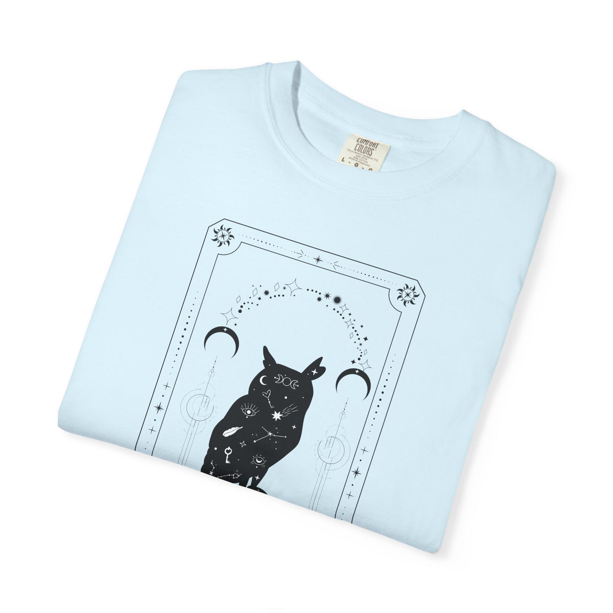 Tarot Owl T-Shirt — The Lunar Arc Mystical Graphic Tee
