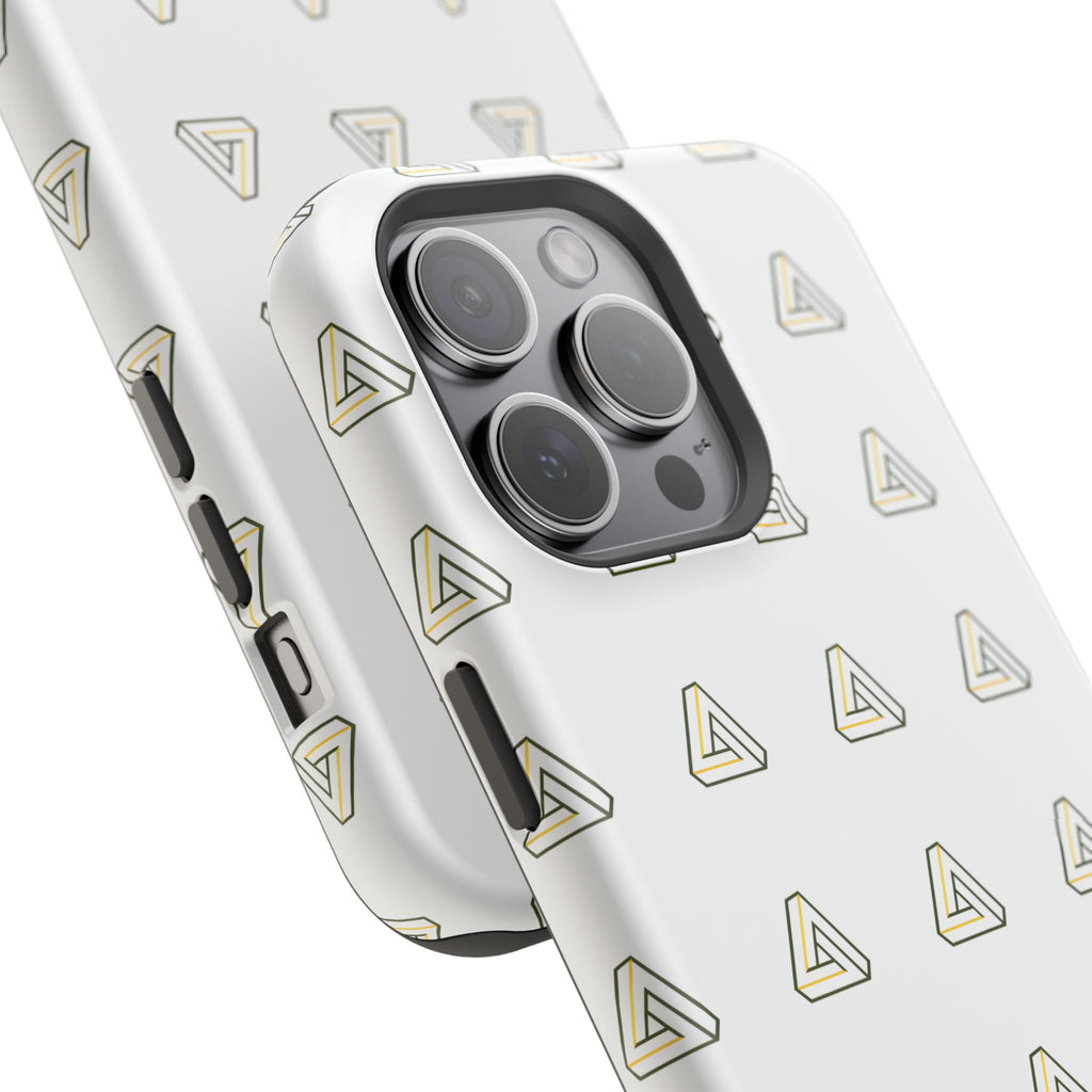 Magnetic Impact-Resistant Phone Case — Minimal Triangle Pattern