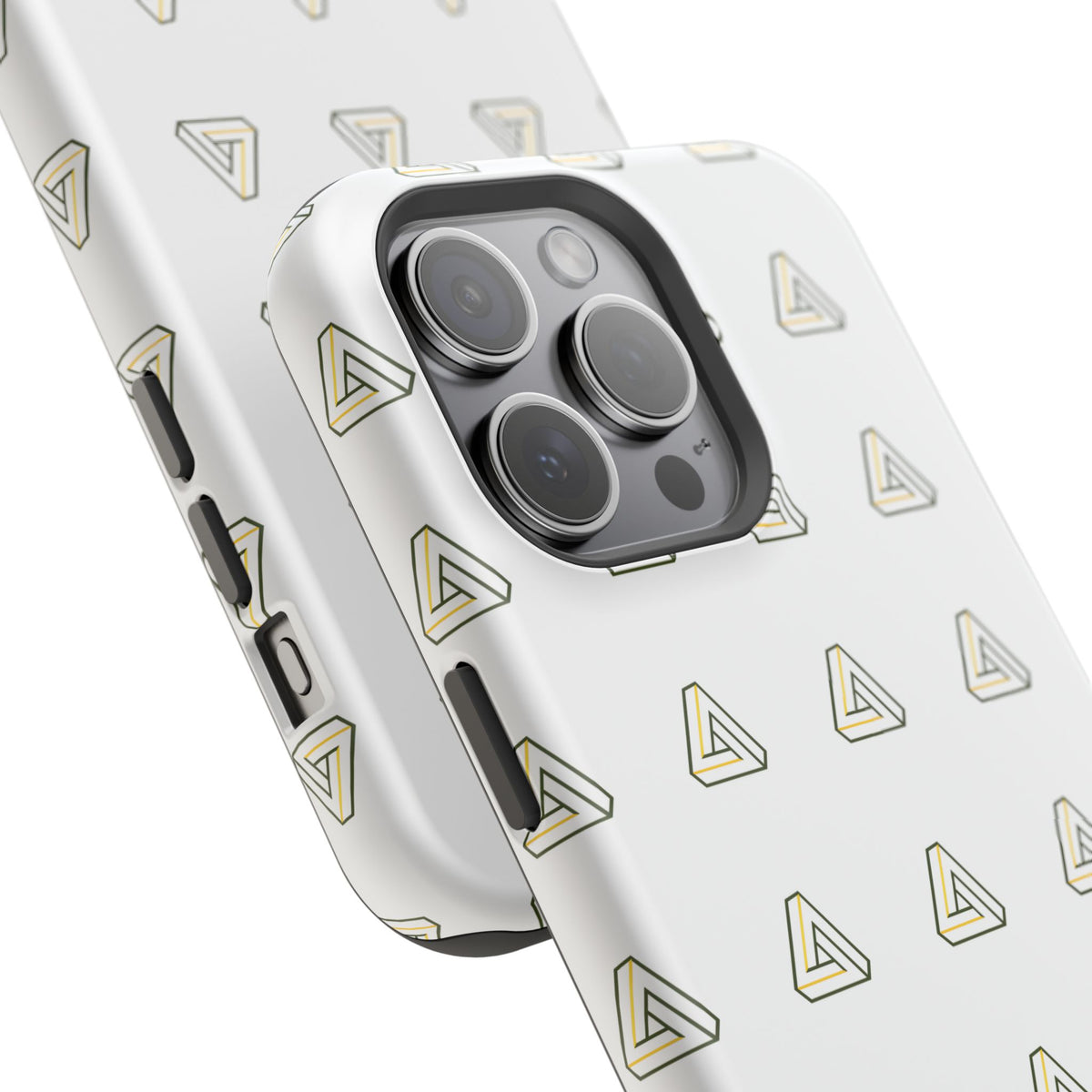 Magnetic Impact-Resistant Phone Case — Minimal Triangle Pattern