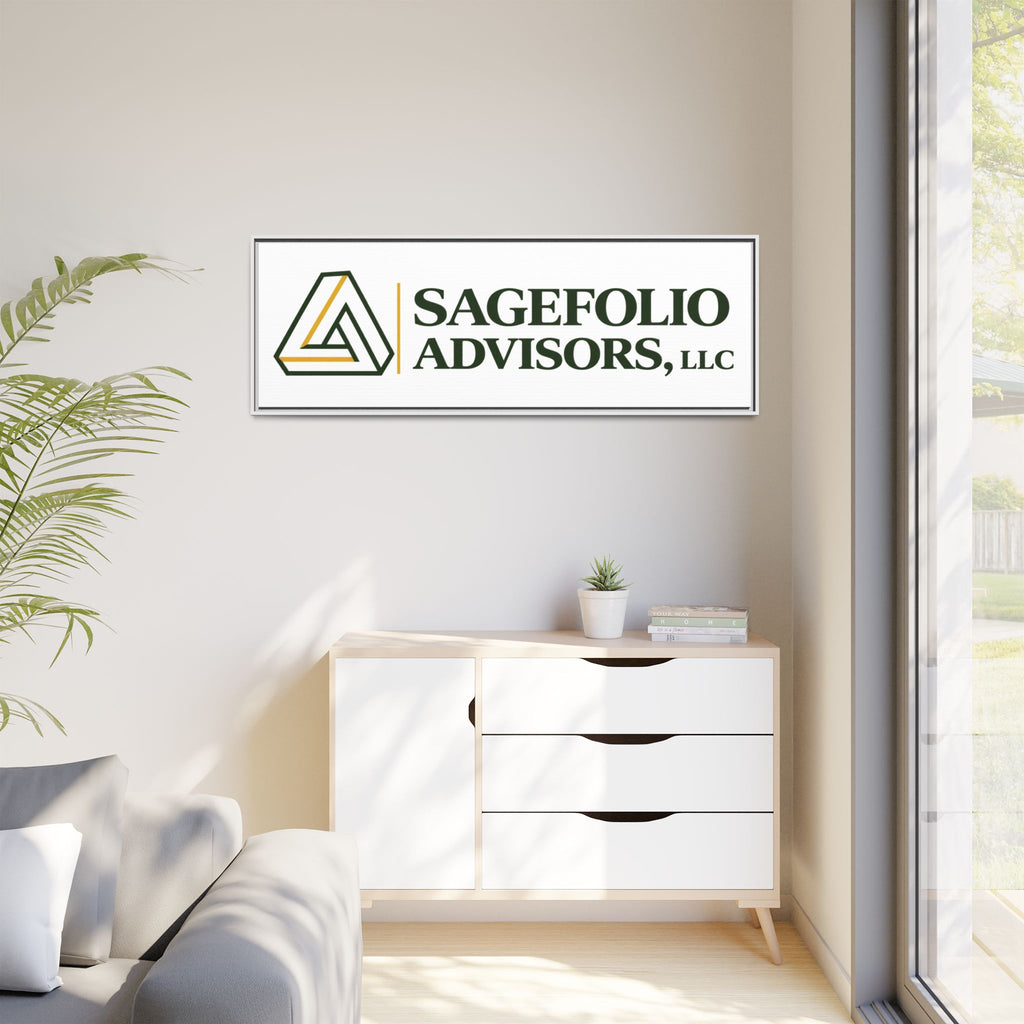Framed Matte Canvas Wall Art — Sagefolio Advisors Logo