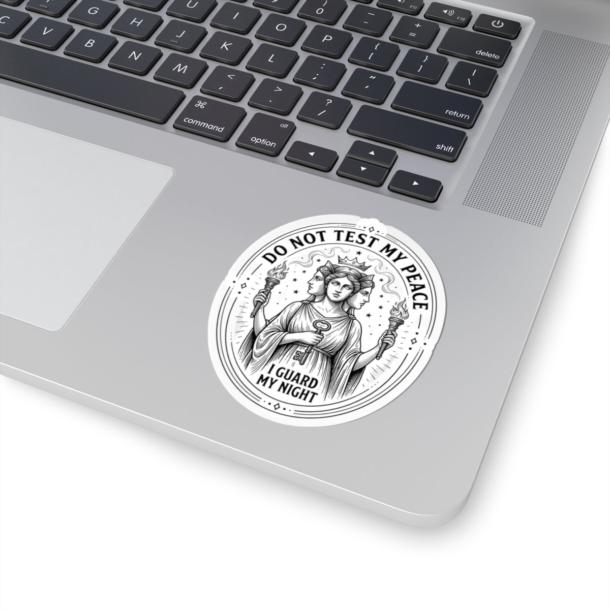 Do Not Test My Peace Oracle Illustration Kiss-Cut Stickers | Mythcore, Dark Academia