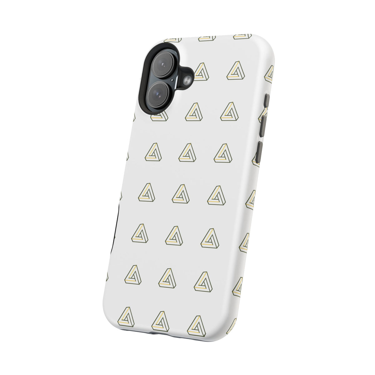 Magnetic Impact-Resistant Phone Case — Minimal Triangle Pattern