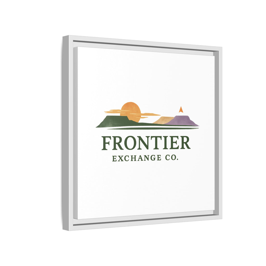 Framed Matte Canvas Print — Frontier Exchange Co. Logo